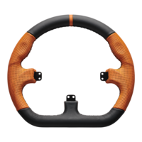 Asetek Closed D Orange Leather Rim