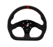 Simagic volant sans hub forme D alcantara